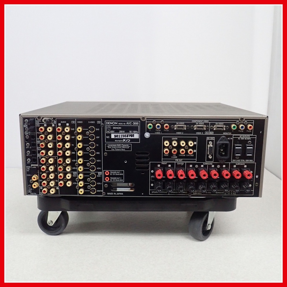 ☆DENON AVサラウンドアンプ AVC-3890 デノン 現状品【40 | AWO