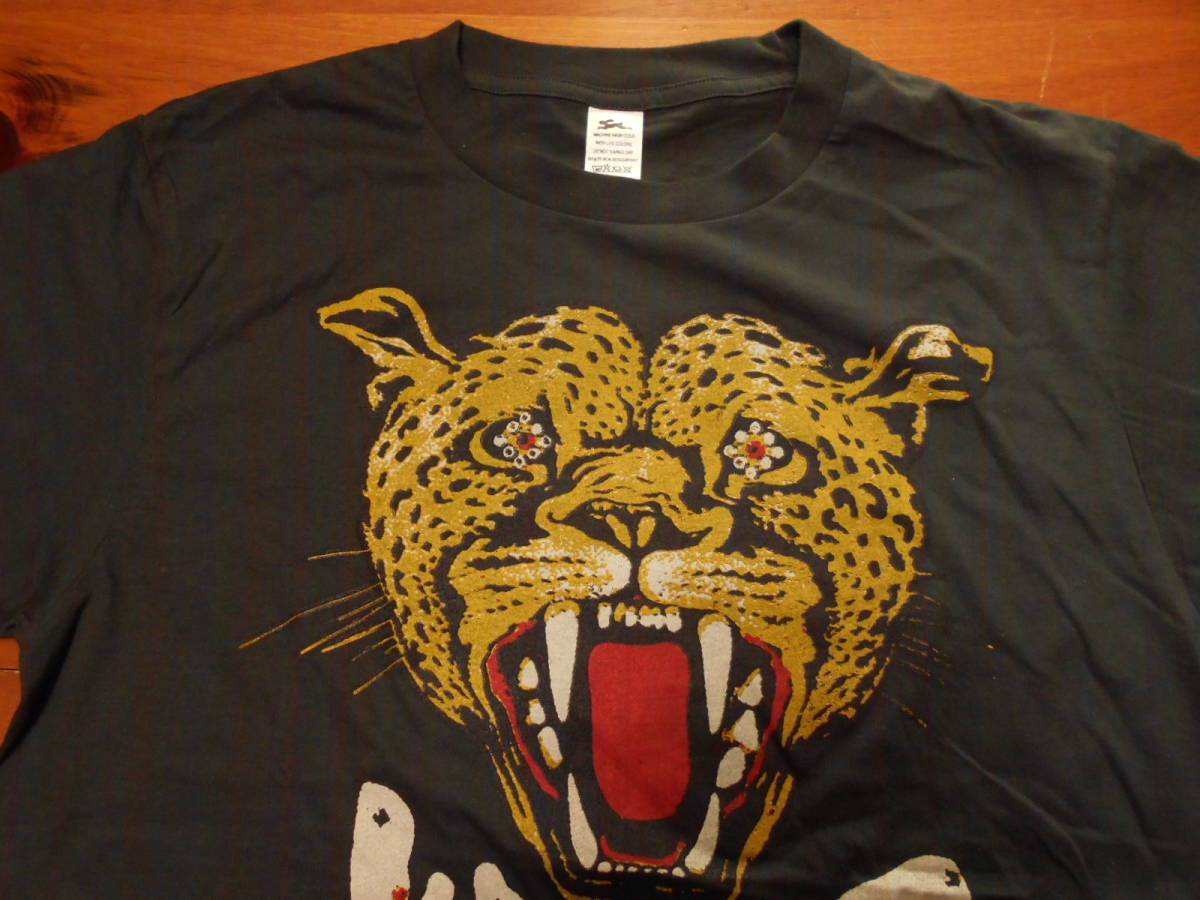 新品【WILD THING】ワイルドシング Vintage Style プリント Tシャツ 黒 