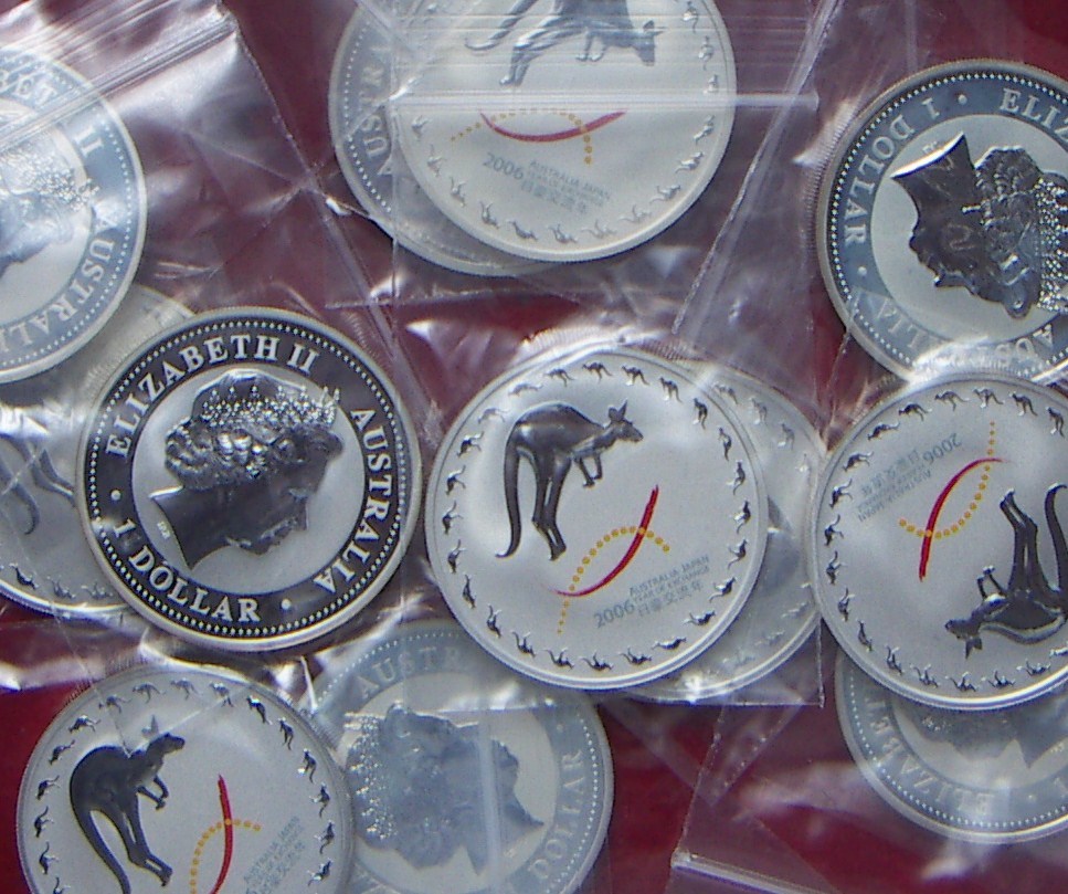 2006 日豪交流年 プルーフ貨幣セット オーストラリア1oz 1ドル 純銀