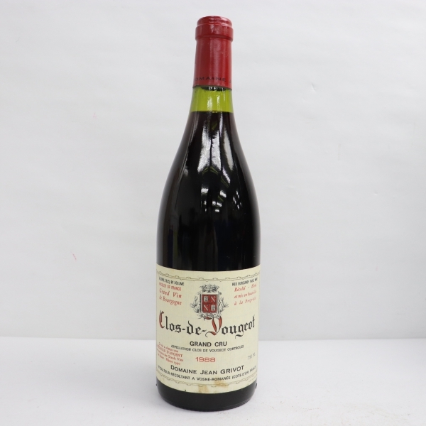 飲料 ⑫未開栓 ジャン グリヴォ クロ ド ヴージョ グランクリュ 2008