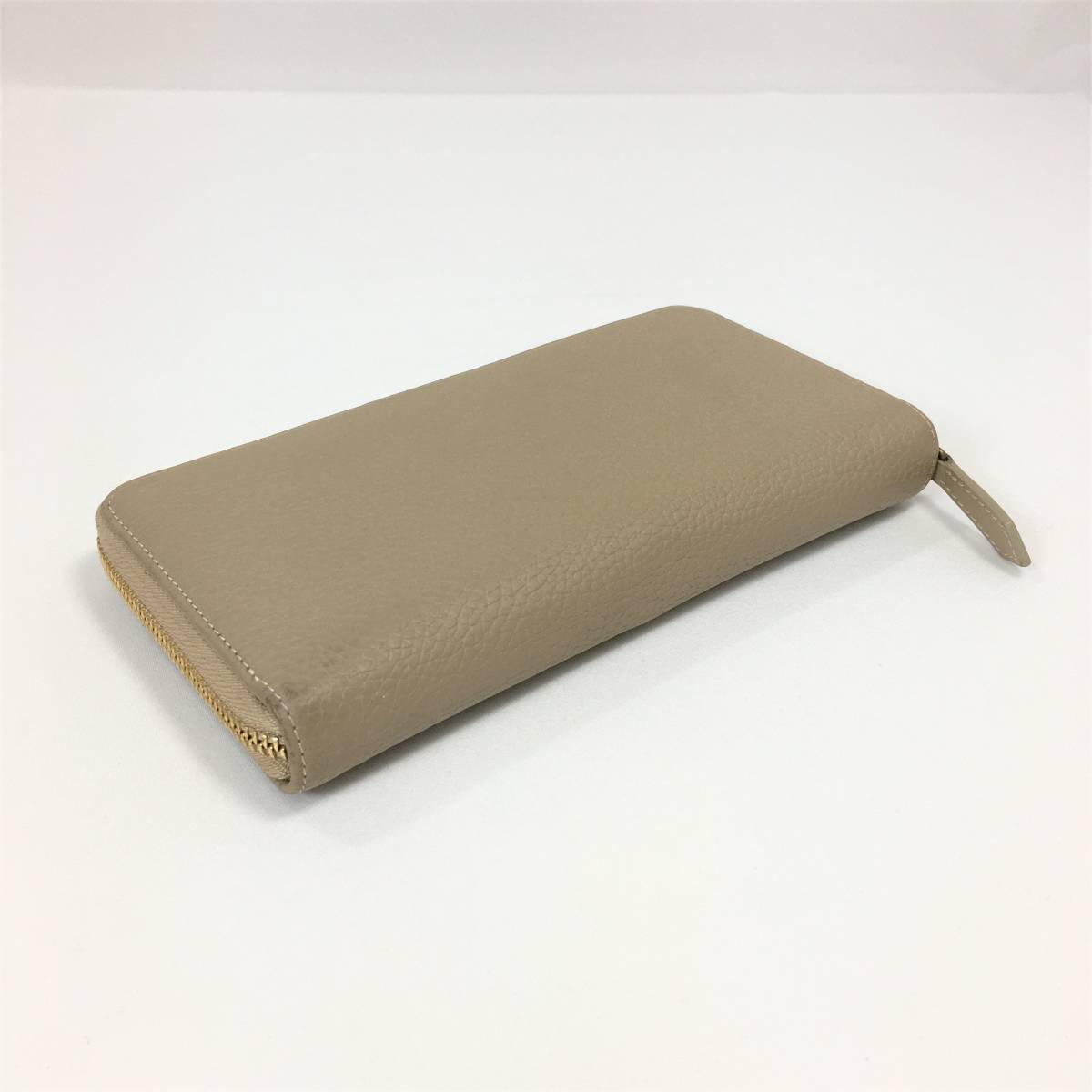 s*i様 美品 BONAVENTURA ボナベンチュラ 長財布 グレージュ 本革 ボナベンチュラ 長財布 シュリンクレザー グレージュ×ベビーピンク