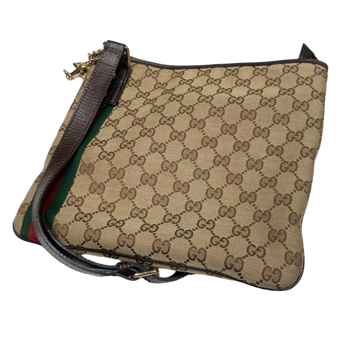 ショルダーバッグ シェリーライン グッチ GGキャンバス GUCCI GG 