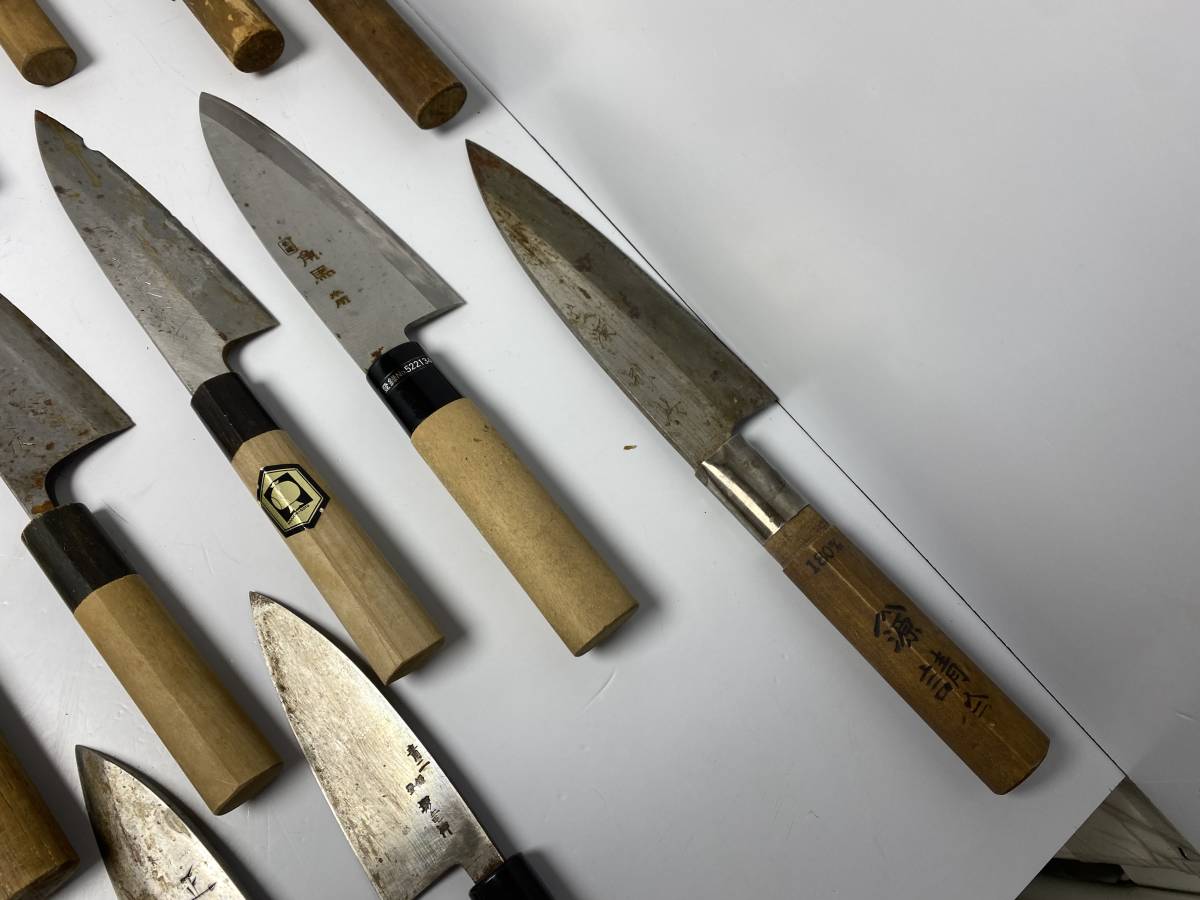 包丁まとめ売り 業務用 プロ ジャンク 和包丁一覧（包丁の種類）｜東京築地