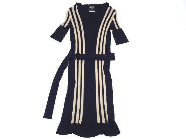数量限定，限定SALE Jean-Paul GAULTIER MAILLE FEMME KNIT DRESS M size / ジャンポール ゴルチエ ニット ワンピース ベルト付き ITALY製 レディース(ワンピース)｜売買されたオークション情報、yahooの商品情報をアーカイブ公開 女性用