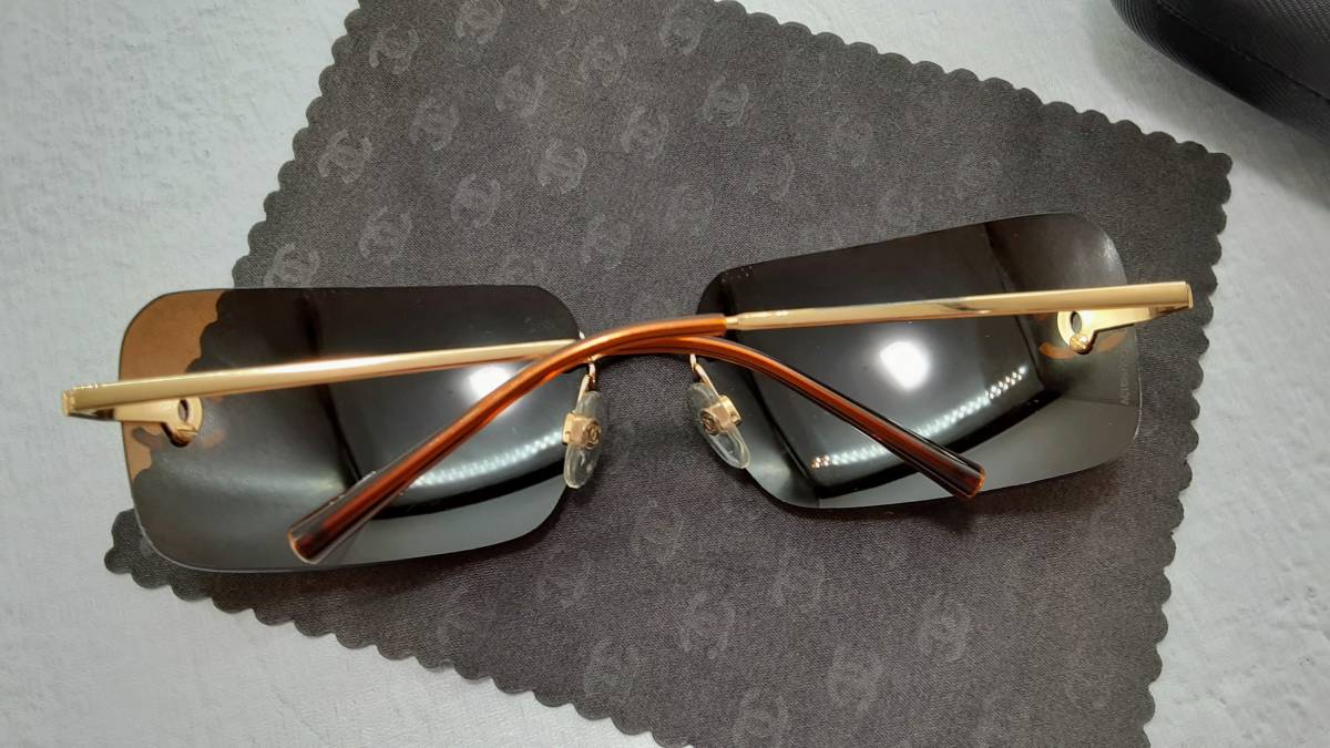 1円☆シャネル CHANEL サングラス 4017-D/62-17 120 ☆ココマーク ロゴ