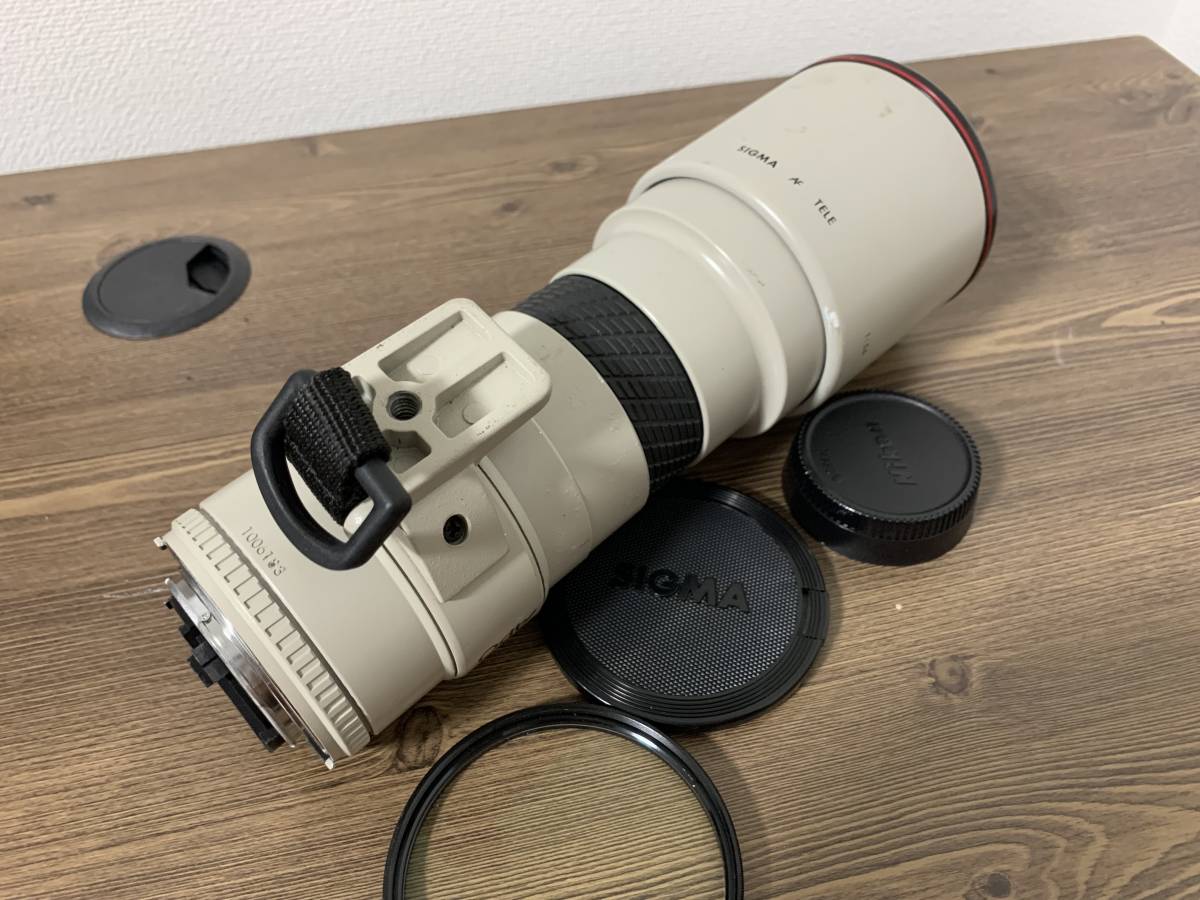 SIGMA　AF　TELE　400mm　1:5.6　 Nikon ( ニコン ) 用　　ホワイト　　キャップ付　　シグマ 400mm Sigma APO UV (0) review