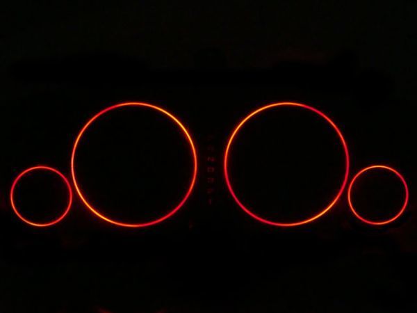 レガシィ BE5/BH5 メーターリング照明用 LED 1台分セット！ レッド
