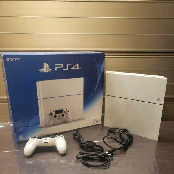  SONY PS4 プレイステーション4 PS4本体 CUH-1200A 500GB グレイシャーホワイト コントローラ コード付 初期化済み(PS4本体)｜売買されたオークション情報、yahooの商品情報をアーカイブ公開 - オーク PS4本体