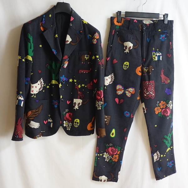 BOHEMIANS ボヘミアンズ VIDA柄 セットアップスーツ S】総柄  