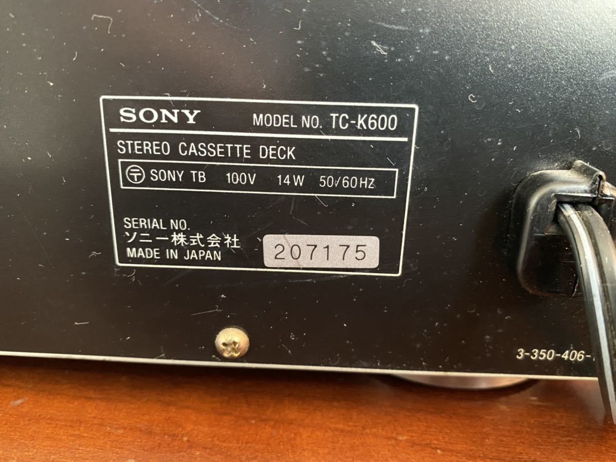 TC-K600 SONY ソニー Stereo Tape Yahoo ソニー ステレオカセット