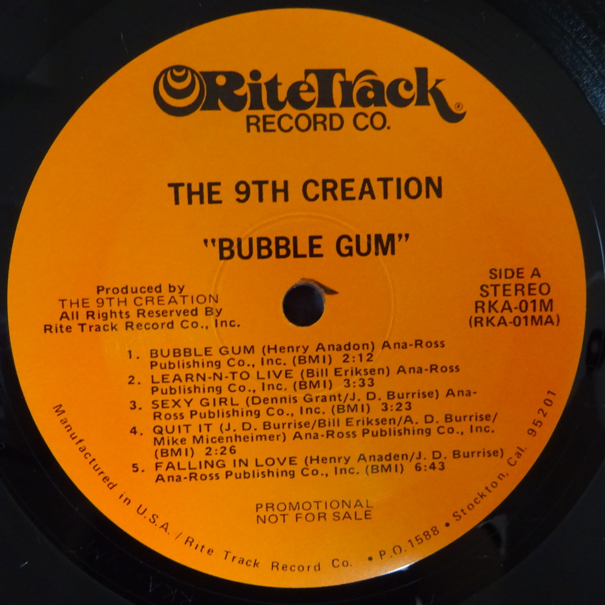 ⁄ 9th 9TH - | Creation CREATION (LP) Falling RECORDS In Gum Bubble