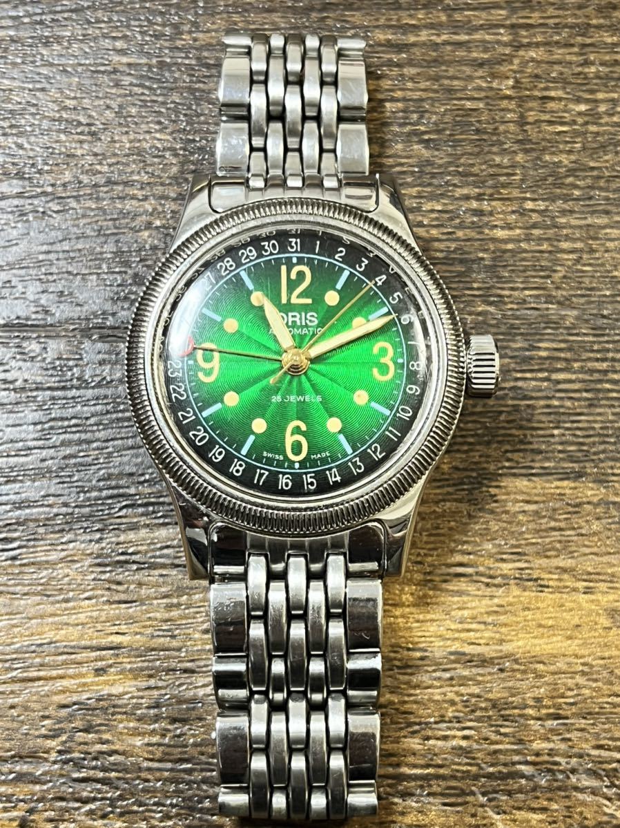 ORIS オリス ビッグクラウン Ref.7463C 裏スケ グリーン 自動巻き