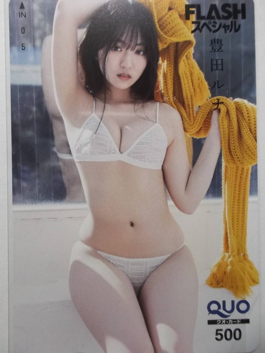 ☆送料一律☆ a193《QUOカード》【豊田ルナ】FLASHスペシャル グラビア