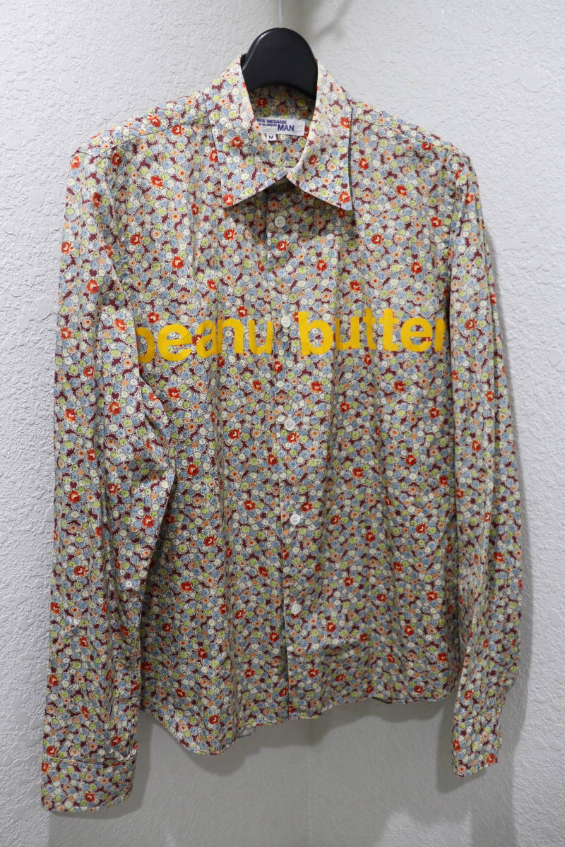 JUNYA WATANABE フラワープリント長袖シャツ S Yahoo!オークション