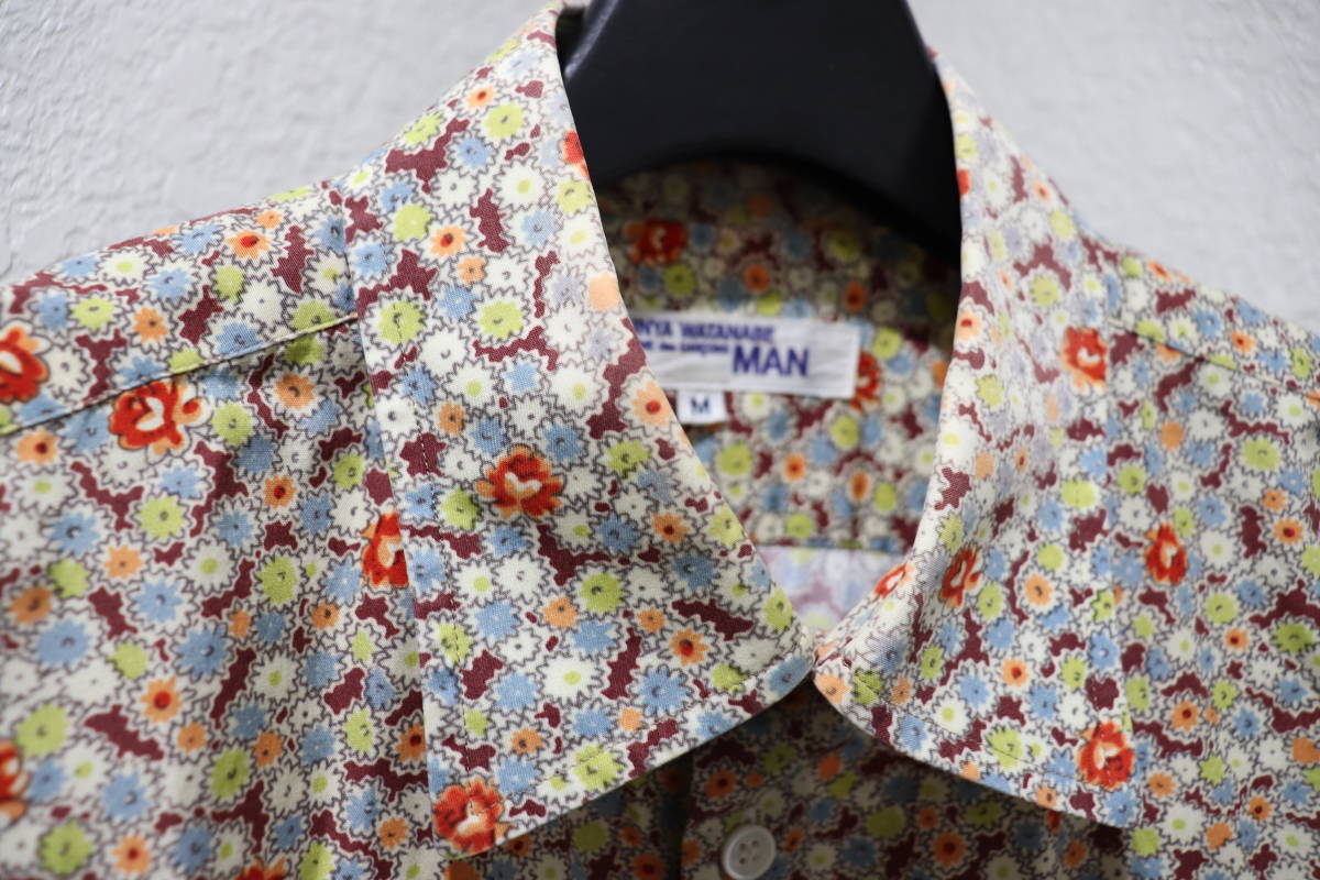 JUNYA WATANABE フラワープリント長袖シャツ S Yahoo!オークション