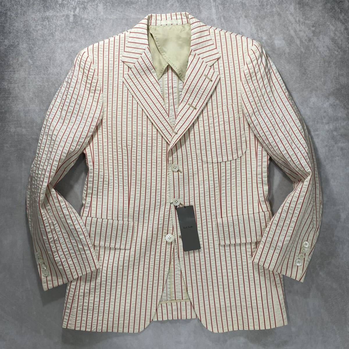 Paul Smith】ストライプ ジャケット 内側黄色 サイズ46 メンズ 【公式 