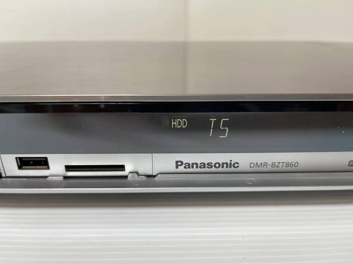 パナソニック DMR-BZT860 ブルーレイレコーダー Blu-ray GFマナミ様動作未確認•ジャンクPanasonic プレーヤー Panasonic パナソニック　DMR-BZT860　ブルーレイディスクレコーダー　作動確認済み2013年　日本製