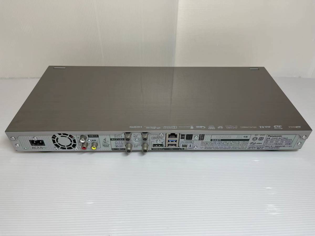 パナソニック DMR-BZT860 ブルーレイレコーダー Blu-ray GFマナミ様動作未確認•ジャンクPanasonic プレーヤー Panasonic パナソニック　DMR-BZT860　ブルーレイディスクレコーダー　作動確認済み2013年　日本製