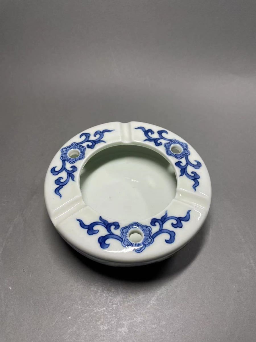 中国景徳鎮製 灰皿 染付 景徳鎮 古物 古美術 11.5cm(染付)｜売買された