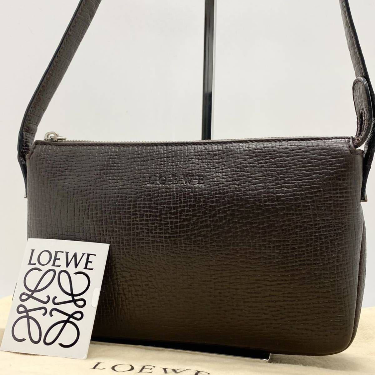 ショルダーバッグ LOEWE アナグラム ロエベ 1円《極美品》 大容量 