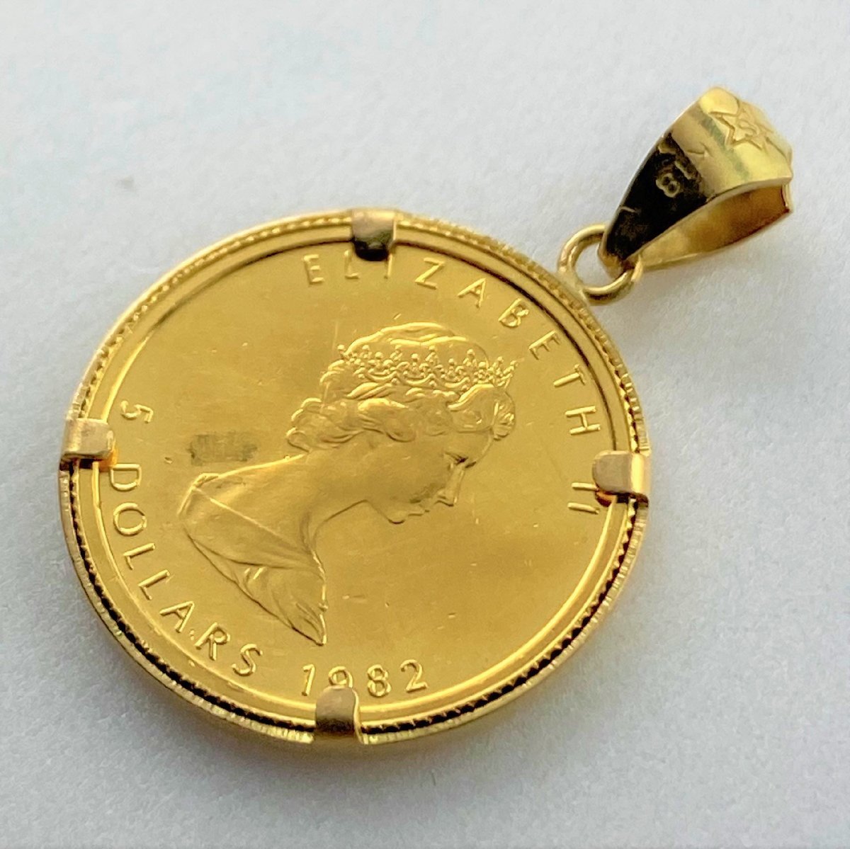 1円～◇◇1/10oz メイプルリーフ金貨トップ◇◇純金 1982年 メイプル