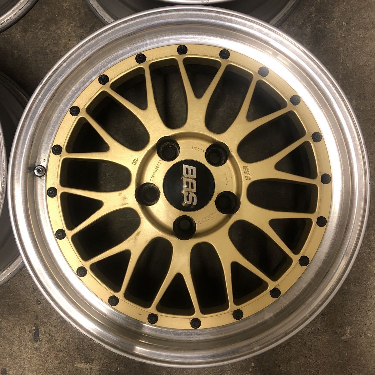 BBS 17インチ ゴールドホイール BBS LM 17インチ ゴールド アルミホイール GT-R BNR32 33 34
