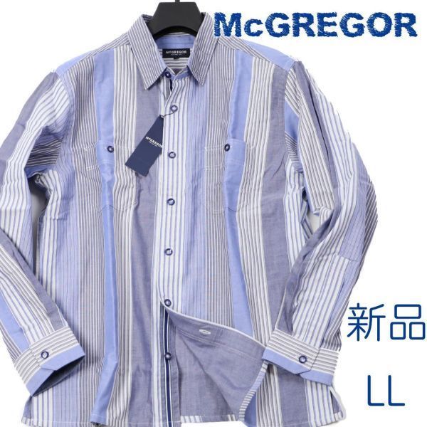  291 1.7万 McGREGOR マックレガー マルチストライプ 長袖シャツ LL(XLサイズ以上)｜売買されたオークション情報、yahooの商品情報をアーカイブ公開 - オークファン 長袖シャツ一般