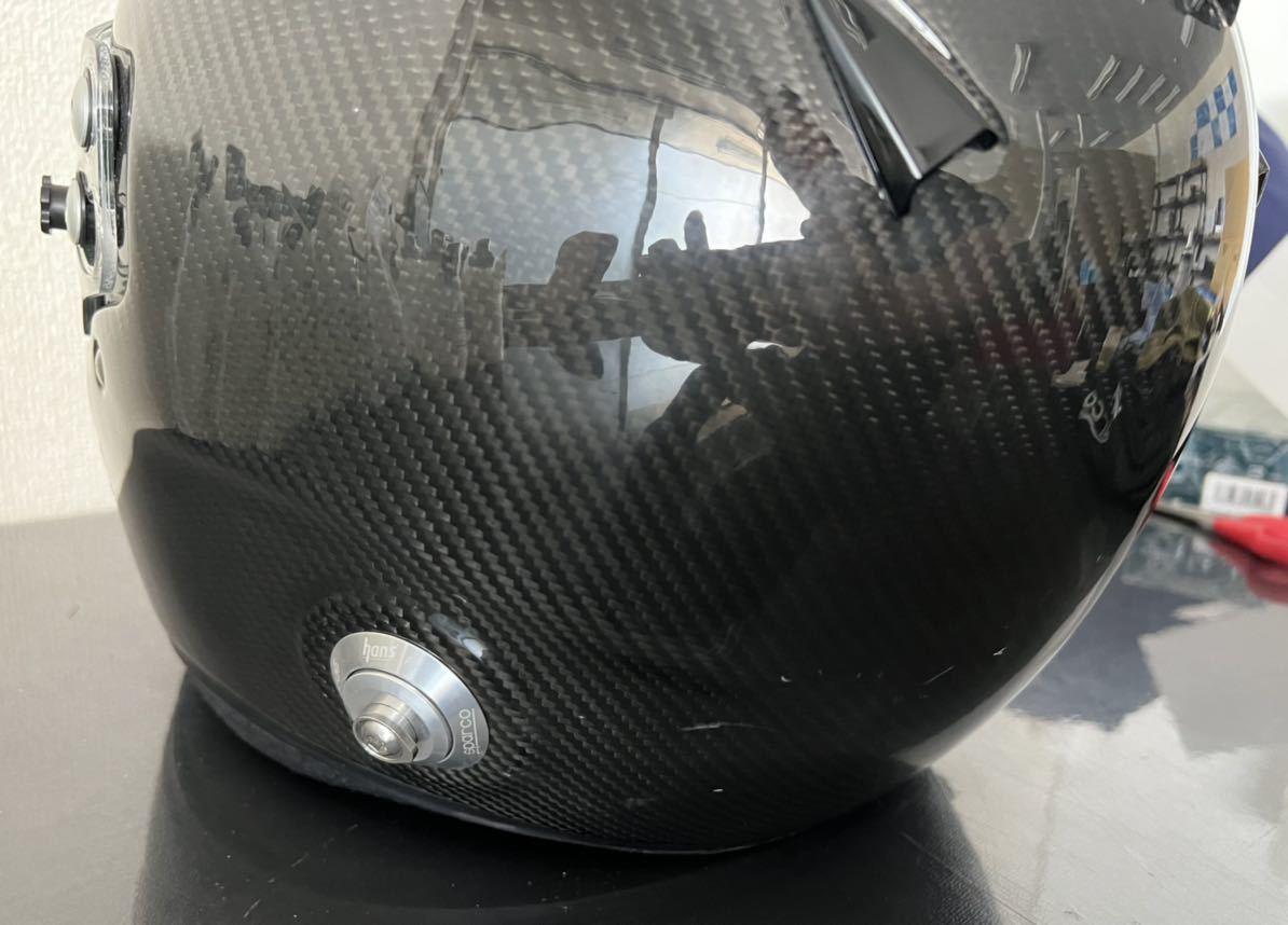 ☆中古美品 4輪用☆スパルコカーボンヘルメット ☆SKY RF-7W ☆XL 