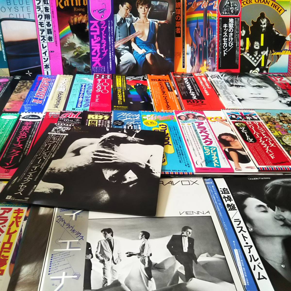 超激得，セール レコードまとめて大量40枚セット KISS /スコーピオンズ/RAINBOW/アラベスク/ハードロック/Paul McCartney/QUEEN/ULTRAVOX/日本盤帯付/OBI(一般)｜売買されたオークション情報、yahooの商品情報をアーカイブ 一般