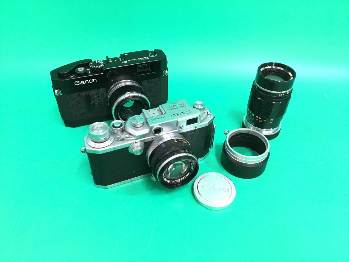 ☆ Canon + P ブラック + CANON LENS 50mm f:1.8 + 50mm 1:2.2 +