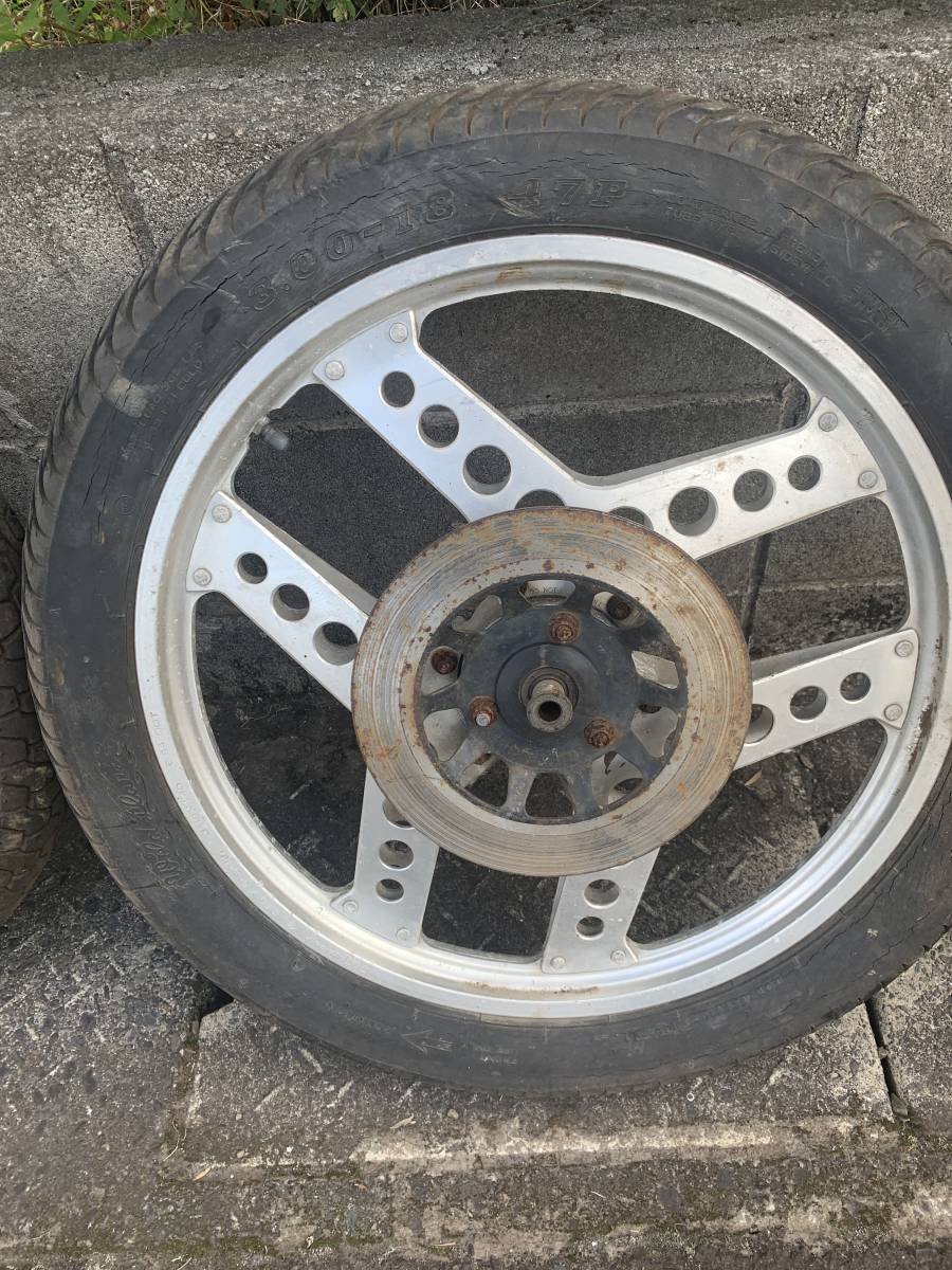 鹿児島発 希少 MBX50 前後ホイールセット MBX50 前後 - ホイールの中古