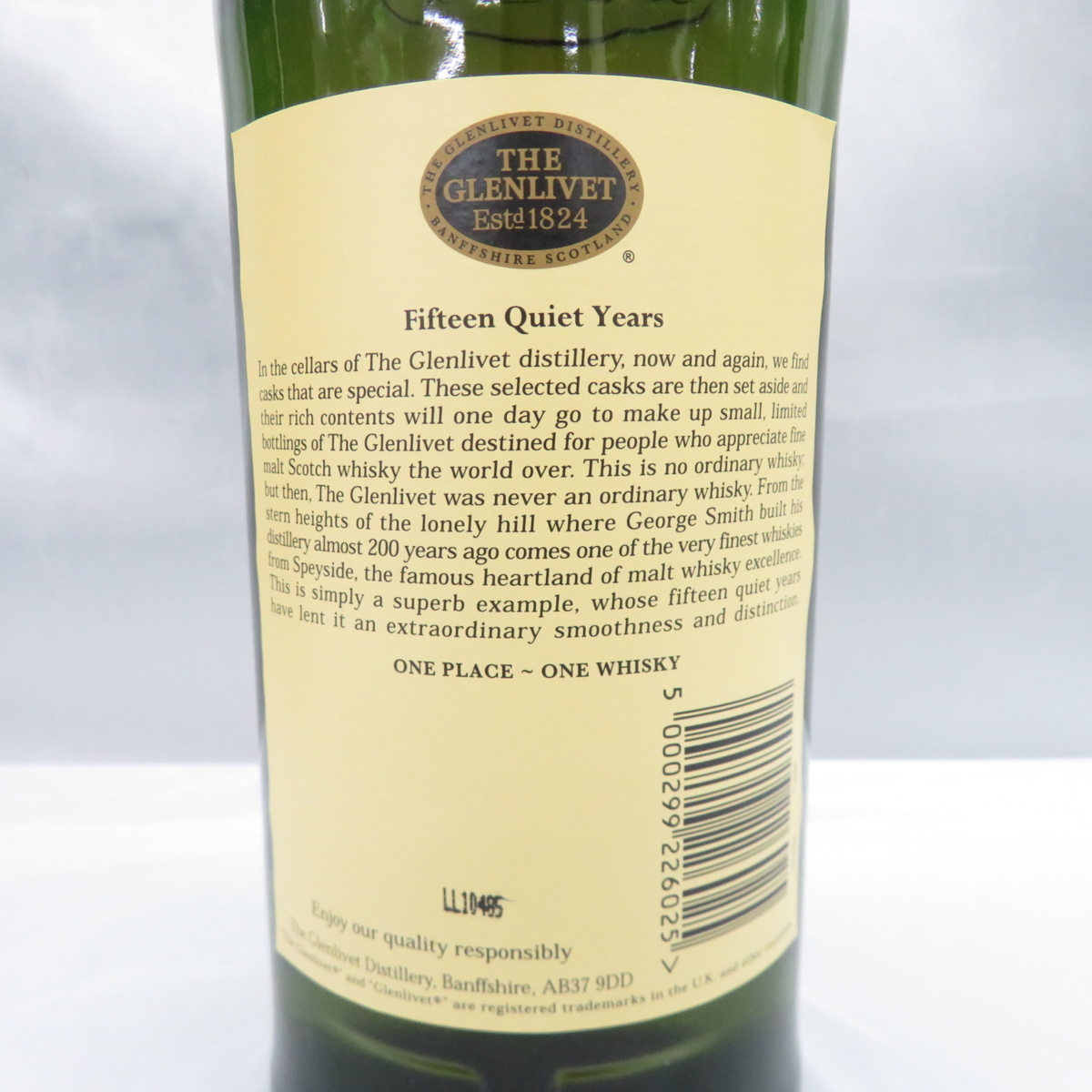 未開栓】THE GLENLIVET ザ・グレンリベット 15年 ピュアシングルモルト 