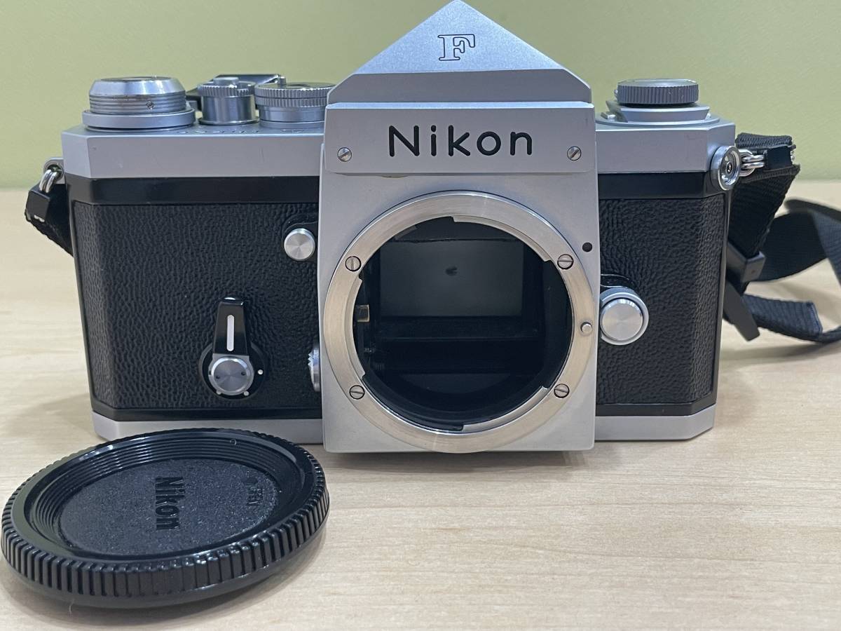 F Nikon ニコン 後期型 50mm&frasl;20cm&frasl;43 ボディ□684万番台□シャッター 【16026】Nikon ニコン F アイレベル ボディ 735万番台 シルバー
