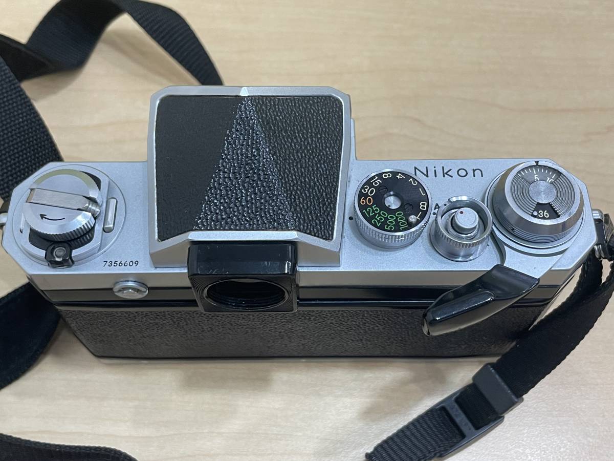 F Nikon ニコン 後期型 50mm&frasl;20cm&frasl;43 ボディ□684万番台□シャッター 【16026】Nikon ニコン F アイレベル ボディ 735万番台 シルバー