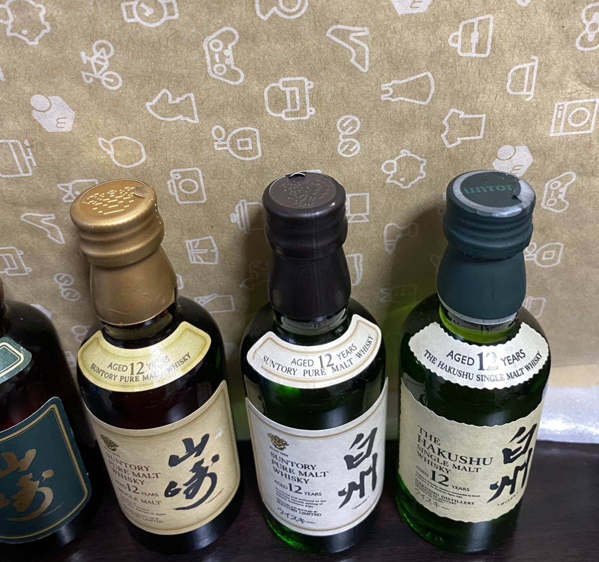 白州12年 山崎10年 50mlミニボトル ミニチュアボトル 6本セット