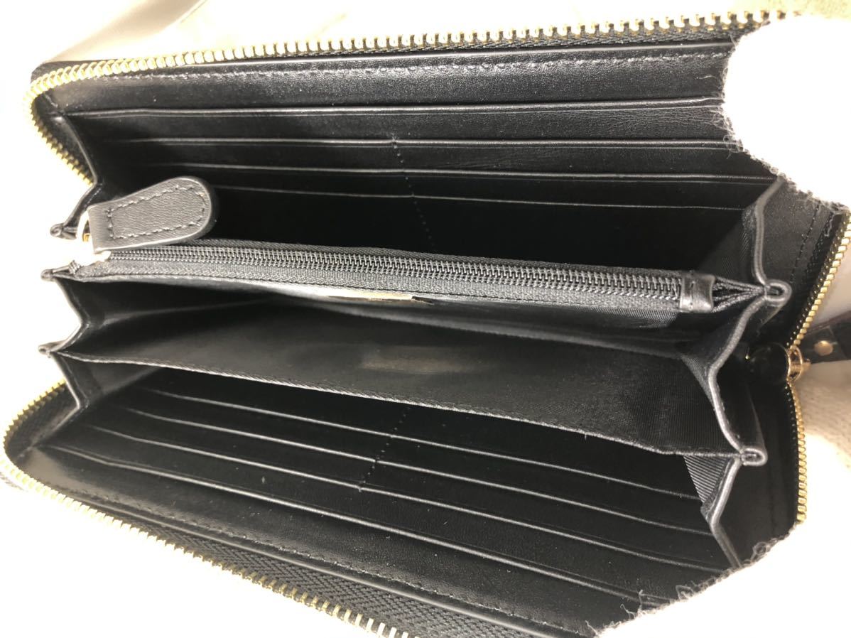 長財布 ヴィヴィアンウエストウッド Vivienne Westwood ブラック レザー ヴィヴィアン オーブ - 財布 美品 | Westwood) ヴィヴィアン・ウエストウッド(Vivienne 型押し オーブ型押ブラック