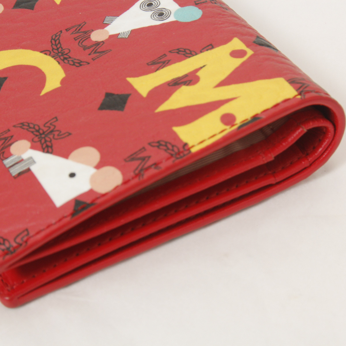 MCM エムシーエム コンパクト財布 干支 子 ねずみ 赤 レッド(MCM