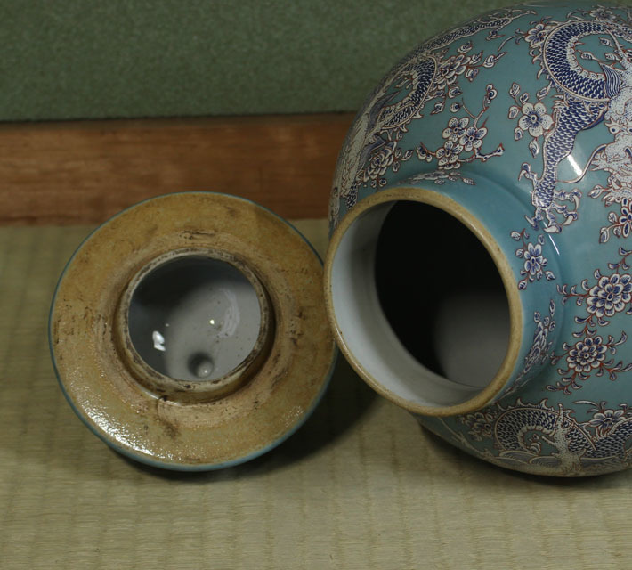秘蔵品 汝窯天藍釉花口瓶 官窯景徳鎮窯粉彩