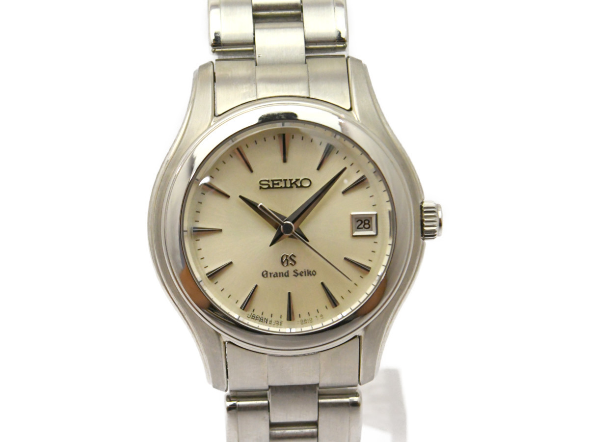 [極美品] 動作OK【SEIKO】セイコー GS グランドセイコー STGF025 4J52-0A10 シルバー文字盤 クォーツ レディース 動作OK 箱付 中古美品