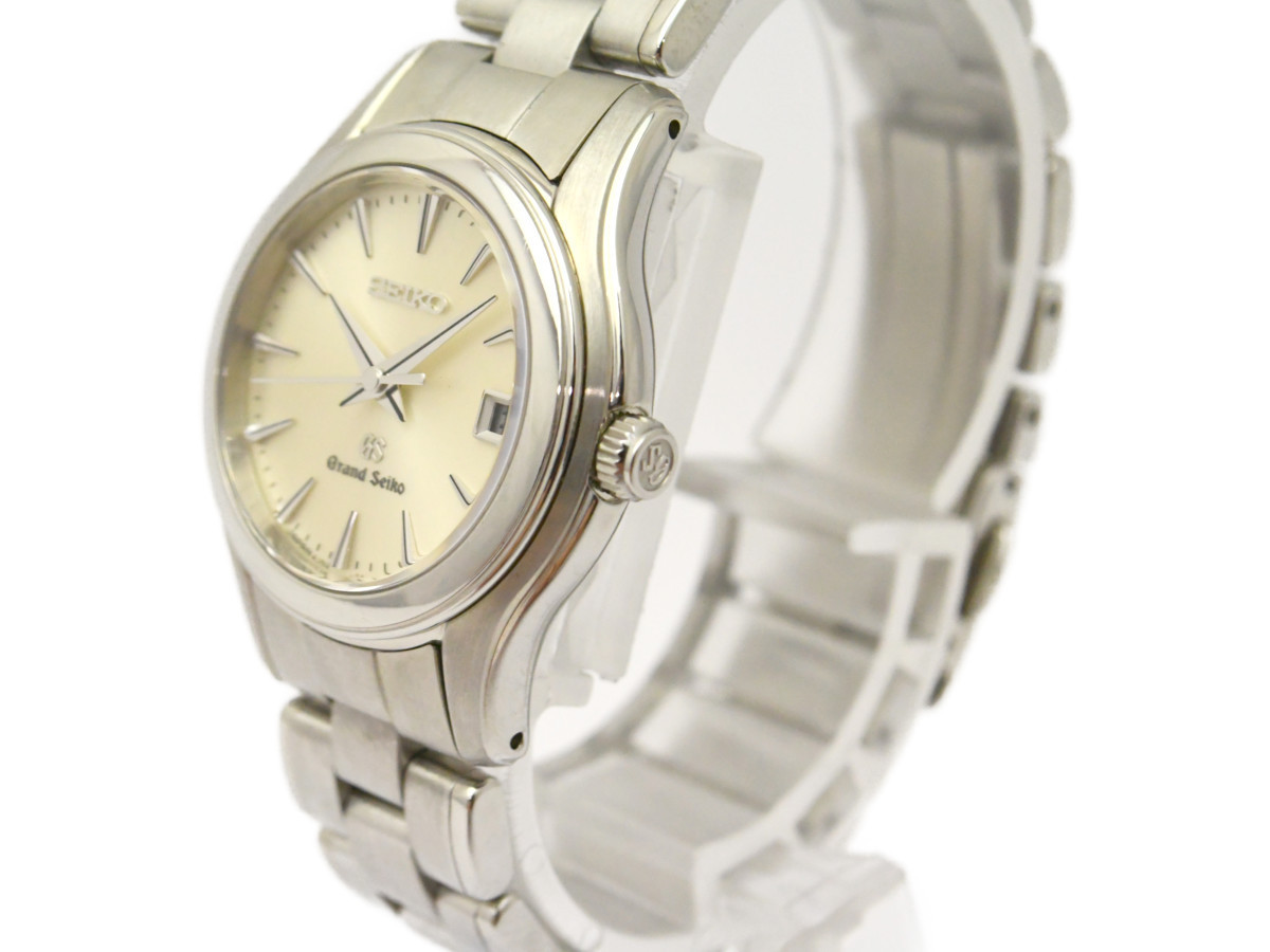 [極美品] 動作OK【SEIKO】セイコー GS グランドセイコー STGF025 4J52-0A10 シルバー文字盤 クォーツ レディース 動作OK 箱付 中古美品