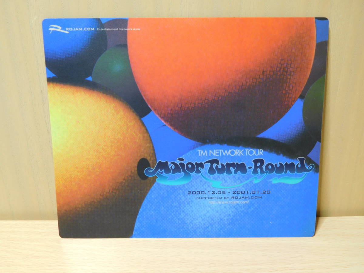 TM NETWORK マウスパッド Major Turn-Roundツアーグッズ レア 小室哲哉 