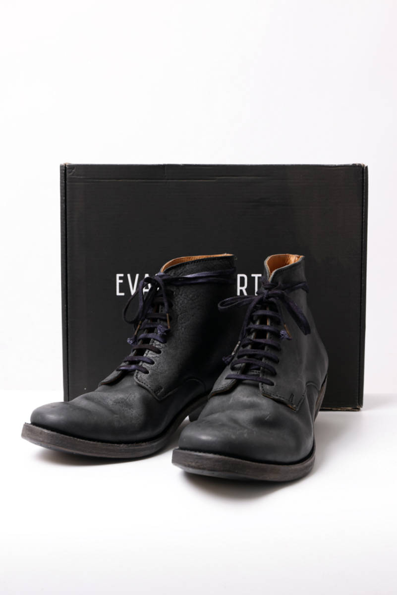 新品未使用 EVARIST BERTRAN EB4T LACED MIDDLE BOOTS UP HEEL col.BK
