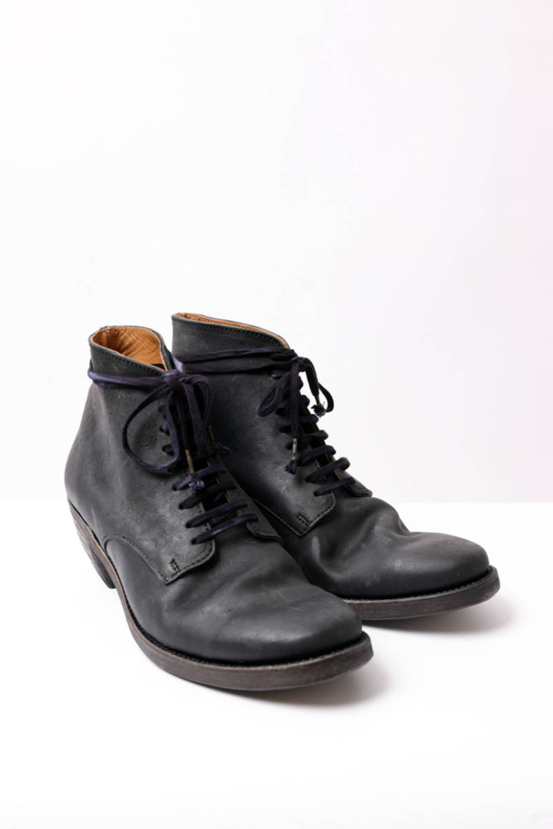 新品未使用 EVARIST BERTRAN EB4T LACED MIDDLE BOOTS UP HEEL col.BK