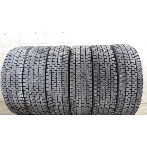 ダンロップ DECTES SP001 225/80R17.5 123/122L 6本SET／2017~2019年製8分山スタッドレスタイヤ／中古 特筆すべき損傷なし／白石区手渡し可