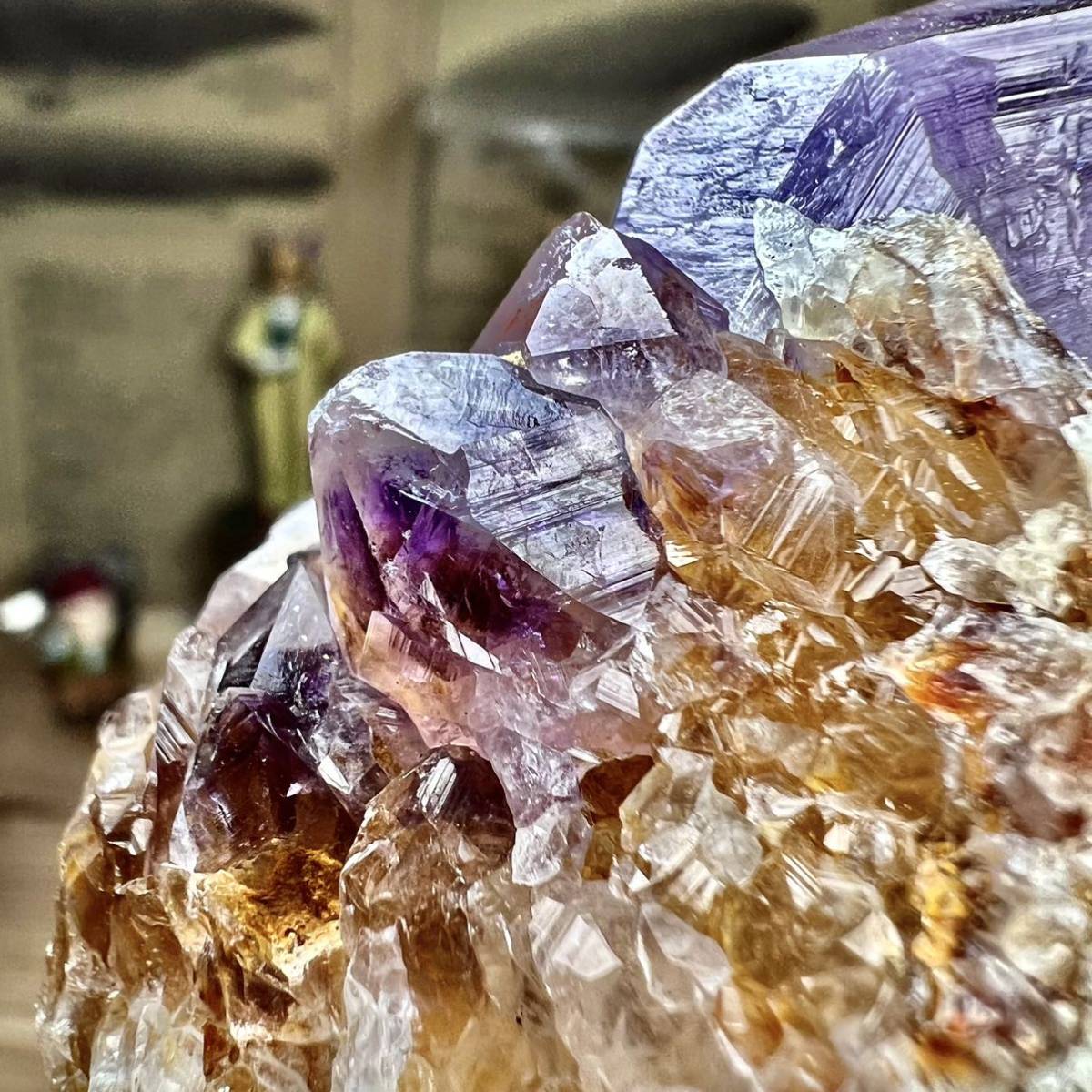 南アフリカ共和国 ムプマランガ州産 天然非加熱 アメトリン 紫黄水晶 