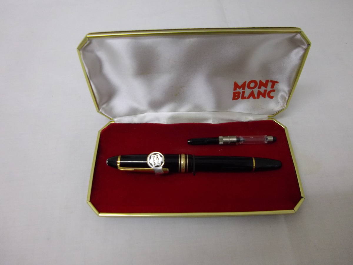18)☆モンブラン MONTBLANC 万年筆 1810 14C ペン先585刻印 ブラック 