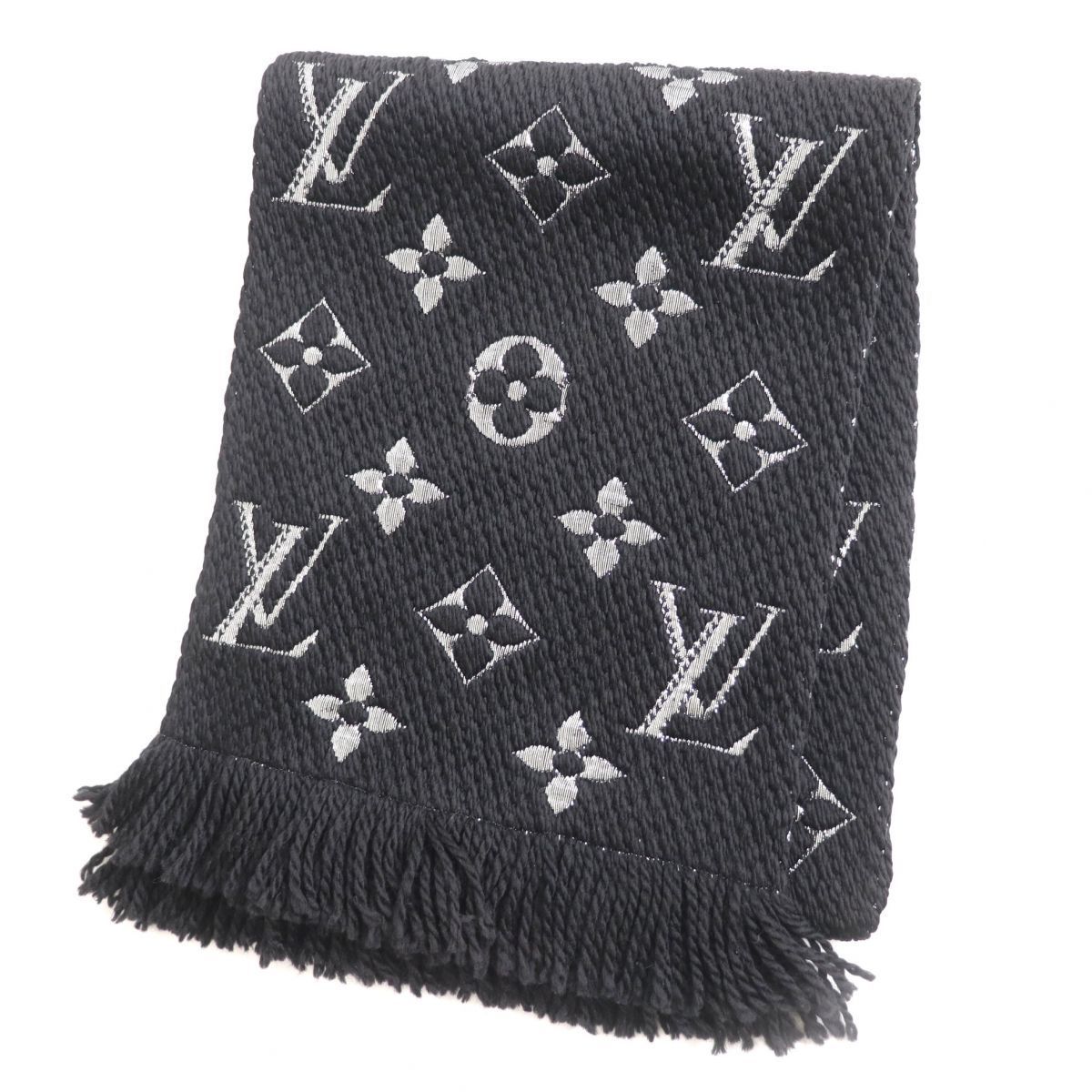 人気，爆買い 正規品 伊製 LOUIS VUITTON ルイヴィトン M75833 エシャルプ ロゴマニア シャイン シルク混 マフラー/ストール ノワール 箱付き(服飾小物)｜売買されたオークション情報、yahooの商品情報をアーカ 服飾小物