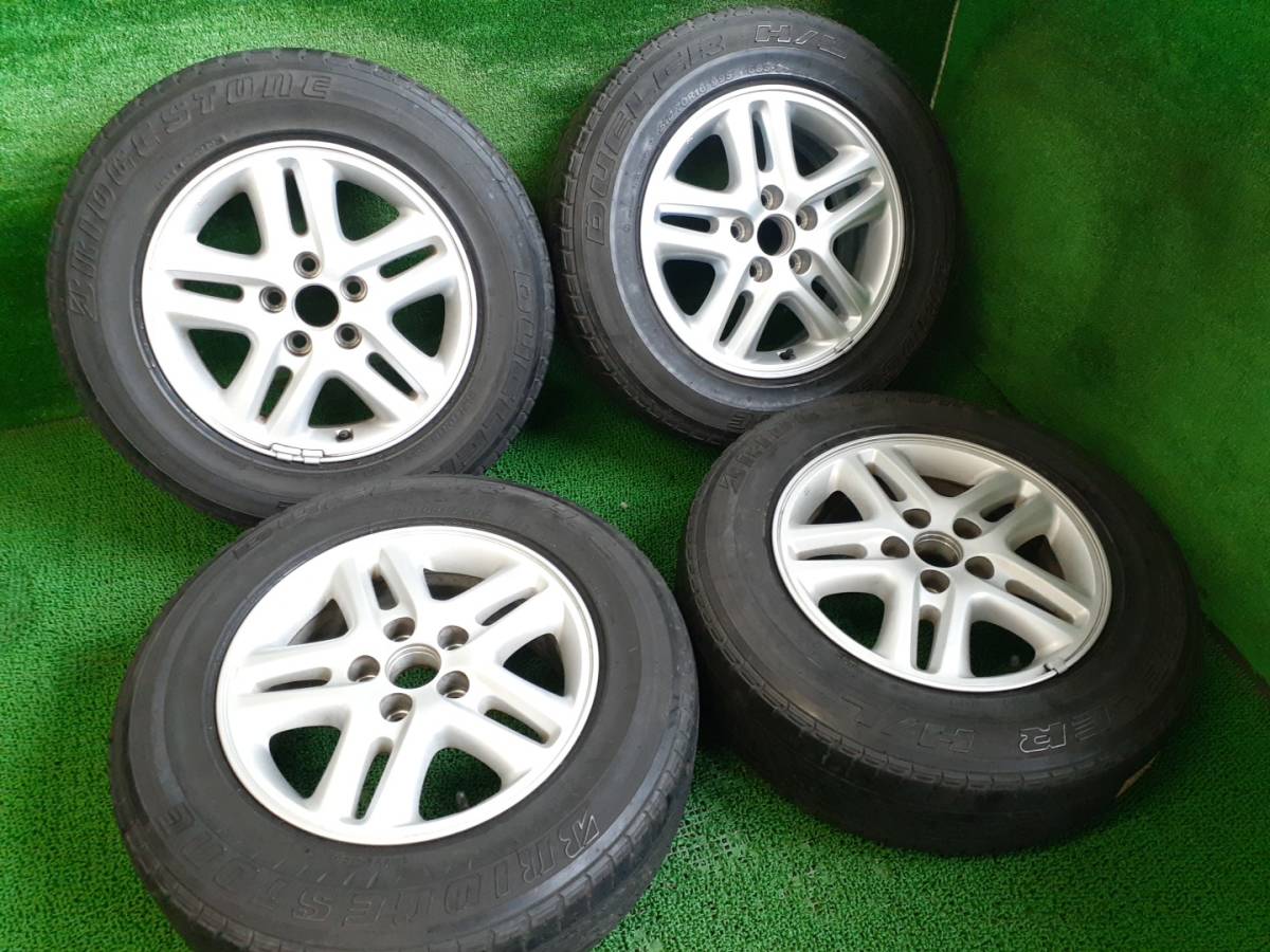 ブリヂストン DUELER H/T 215/70R16 トヨタ RAV4 純正ホイール付4本 