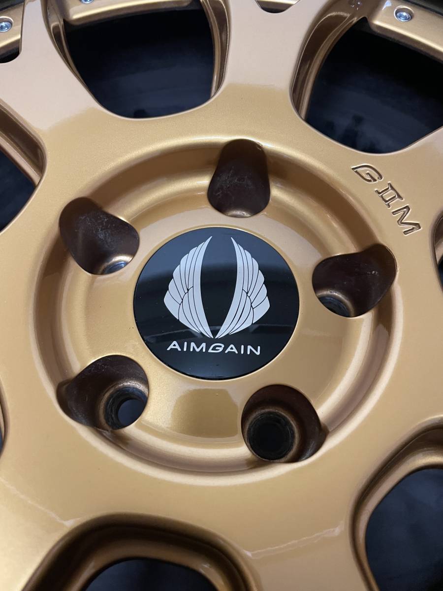 エイムゲイン GⅡM 20インチ 10.5、9.5J 4本 美品 GⅡM 9.5J⁄10.5