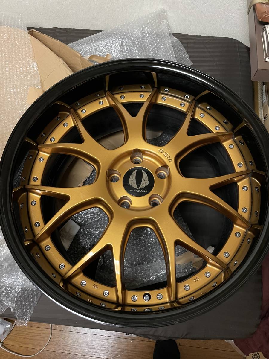 エイムゲイン GⅡM 20インチ 10.5、9.5J 4本 美品 GⅡM 9.5J⁄10.5
